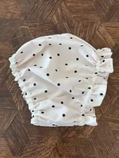 犬　スヌード　L 白ドット×くすみピンク