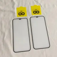 iPhone用 各2枚 画面保護 レンズフィルム ガラスフィルム カバー