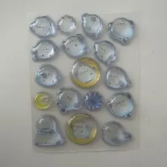 光るジュエルプチドロップシール　シマエナガ　正規品お裾分け