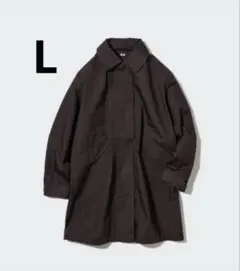 ブロックテックリラックスハーフコート　ダークブラウン