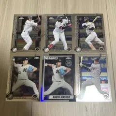 topps chrome 千葉ロッテマリーンズ 選手カード 6枚セット