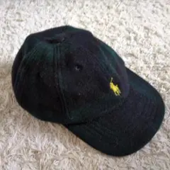 Polo by Ralph Lauren ウールキャップ 黒・緑
