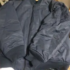 ユニクロ　MA-1 ブルゾン　ネイビー　XLサイズ★美品