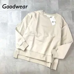 【新品 タグ付】Goodwear スウェット トップス 長袖 ベージュ