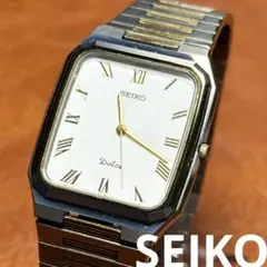A13 希少 稼動品 SEIKO DOLCE スクエア型 80年代ヴィンテージ