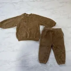 H&M ブラウン コーデュロイ トレーナー パンツ セット 80cm