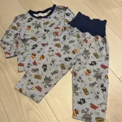 アンパンマン　だだんだん　ばいきんまん　ホラーマン　長袖ベビーパジャマ 90