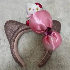 USJ ハローキティ カチューシャ ピンク ラメ