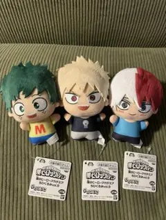 僕のヒーローアカデミア ちびぐるみ vol.9 デク 爆豪 轟 3体 ヒロアカ
