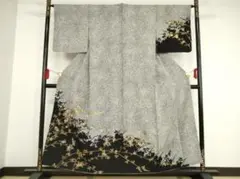 ■訪問着　枝花文　金彩　正絹　逸品