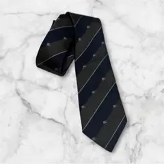 Burberrys バーバリー ネクタイ ホースロゴ 総柄 ストライプ 騎士のサムネイル