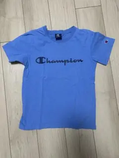 Champion 青 Tシャツ 150 チャンピオンキッズ