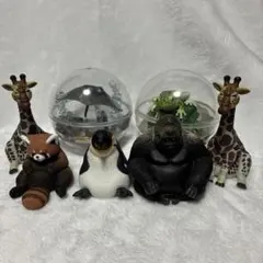動物フィギュアとカプセルセット 7体まとめ