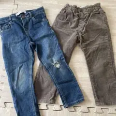 ZARA 2-3歳 デニム＆コーデュロイパンツセット