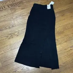 グレイル スリットリブニットロングスカート