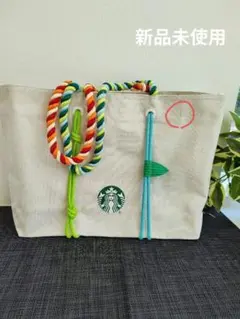 Starbucks 海外　スターバックストートバッグ　大容量　スタバ肩掛けバッグのサムネイル