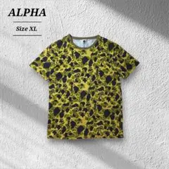 ALPHAINDUSTRIESカモ柄ダックハンターカモTシャツシングルステッチ