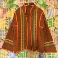 【超割】 used ブラウン キルティングジャケット