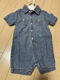 ベビー　デニムロンパース