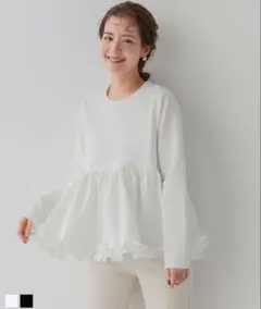 fitmore (フィットモア)裾フリルペプラムトップス ♡