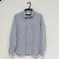 ikka ストライプ 長袖シャツ Lサイズ