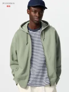 ユニクロ JW ANDERSON スウェットオーバーサイズフルジップパーカ