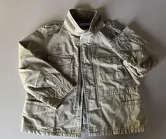 ミリタリージャケット カーキ オリーブ ヴィンテージ　子供120 キッズ