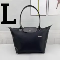未使用 LONGCHAMP ル プリアージュ大容量 A4収納可能 トートバッグ黒