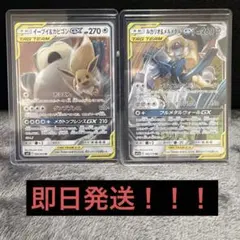 포켓몬 カード イーブイ& 잠만보 GX ルカリオ&メルメタルGX