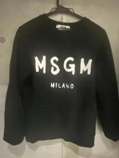 MSGM ブラック トレーナー MILANO