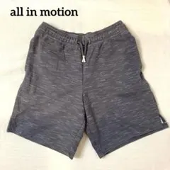 all in motion【M】グレーショートパンツ ポケット ウエストゴム