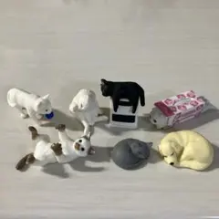 猫フィギュアセット 7個