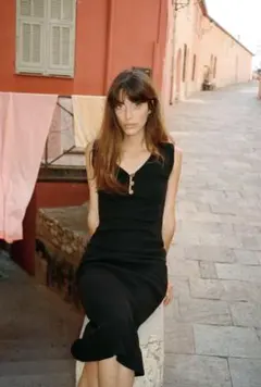 ZARA リブ編みワンピース