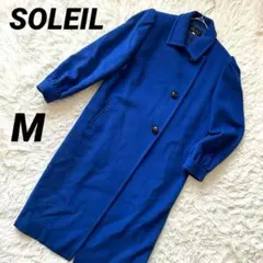 【ソレイユ】 チェスターコート ウール ロングコート ポケット トレンチコート