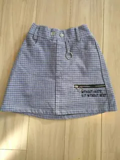 LOVETOXICチェック柄スカートファスナー付き中にインナーあり