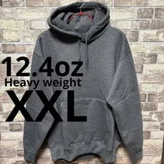 12.4oz ヘビーウェイトパーカー　XXL 無地　チャコール