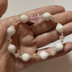 ホワイトスノーガーデンとローズクオーツのデザブレ