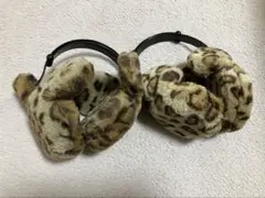 ディズニー ミニー ミッキー クリスマス ヒョウ柄 イヤーマフ