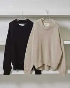 トゥデイフル　Roundhem Linen Knit ナチュラル