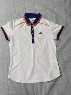 テニスウェア　エレッセ ポロシャツ ホワイト 襟付き