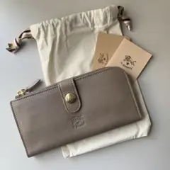 【新品】イルビゾンテ 長財布 二つ折り財布 グレー トルトラ