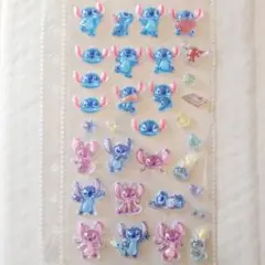 ボンボンドロップシール　正規品　スティッチ　らくがき　スティッチ＆エンジェル