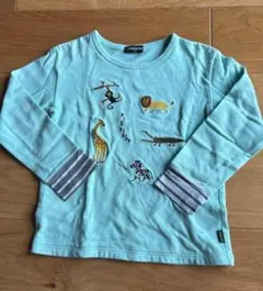 専用になります　ミキハウス　ストライプ 長袖カットソー 130