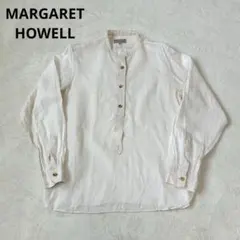 MARGARETマーガレットハウエル　リネン100%　プルオーバー　シャツ　長袖のサムネイル