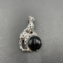 ヴィンテージ ブラックパンサーペンダントネックレス No.408 | Mercari