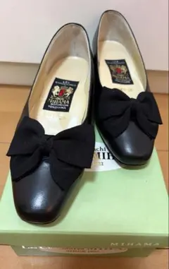 【新品未使用】MIHAMA フラットシューズ リボン付き 2026年最新】MIHAMA レディース フラットシューズ・バレエシューズの