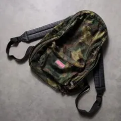 y2k 00s Coleman mesh camo backpack