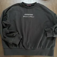 Lovetoxic ブラック トレーナー L