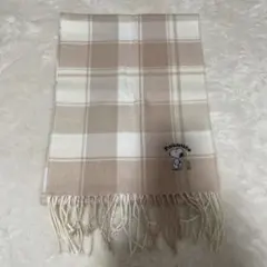 キッズ スヌーピー チェック柄マフラー