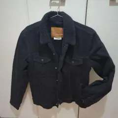 LEVI'S ボア襟付きデニムジャケット S ブラック